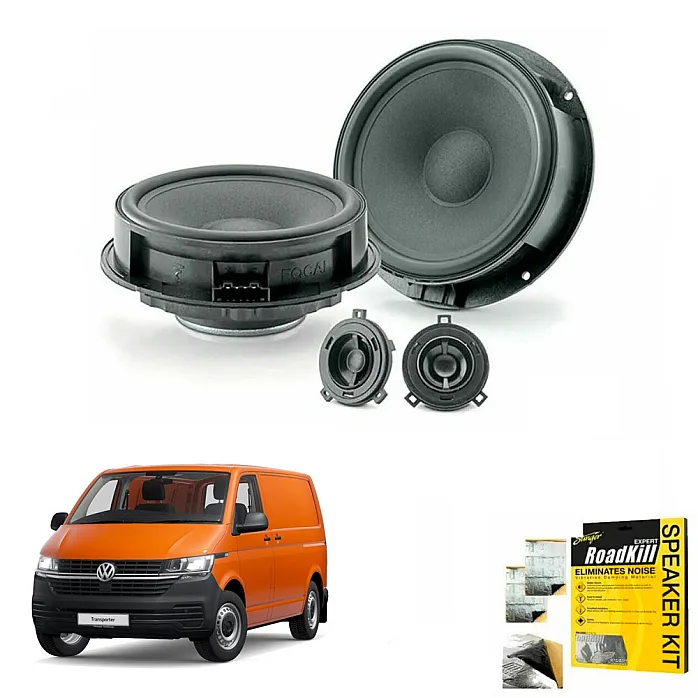 VW T6.1 Focal INSIDE Front Door Mid and Tweeter Speaker Upgrade Kit