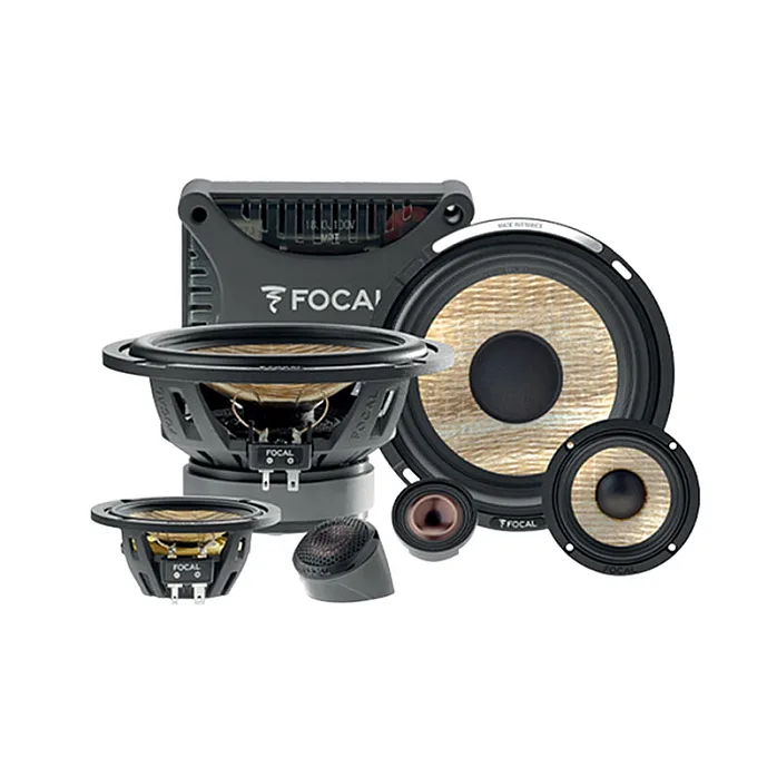 Focal PS165F3E 16.5cm 3 Way Component Car Speaker Kit + Sound Deadening Sheets