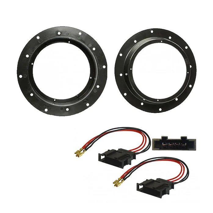 Seat Alhambra, Leon 165mm Front Door Speaker Adapter Rings With Speaker Adapter Plugs