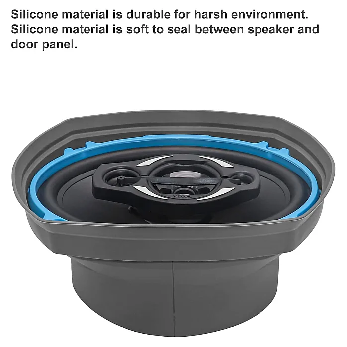 Recoil SPB69 - 6”x9” Waterproof Silicone Car Speakers Baffle & Isolator Kit 