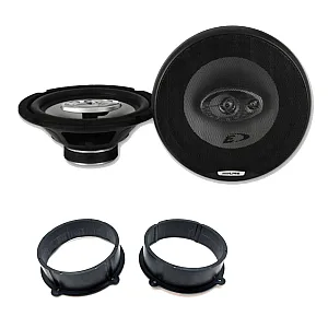 Audi TT MK 2 2007 - 2014 Alpine Front Door 8" Speakers Rings Upgrade Kit