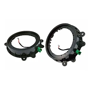 SATS1 6.5" Front Door Speaker Adapters With Plugs For Tesla Model 3 and Y