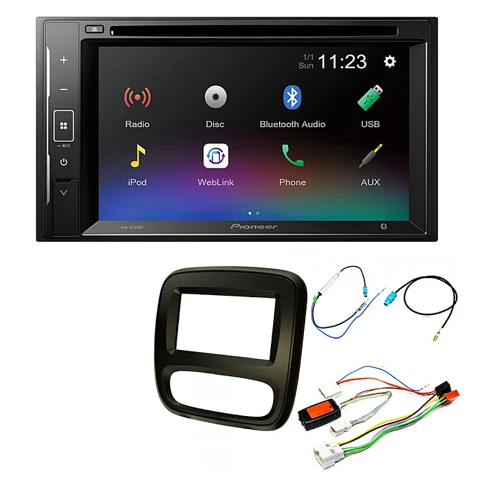 Vauxhall Vivaro 2014 - 2018 Pioneer 6.2" Screen USB Bluetooth CD DVD iPod iPhone Stereo Upgrade Pack (NAVIGATION SYSTEMS)