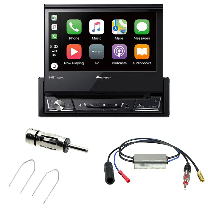 Land Rover Defender 7" Fold Out Screen / Carplay / Android Auto / DAB / Bluetooth / CD / DVD / USB Stereo Upgrade Kit