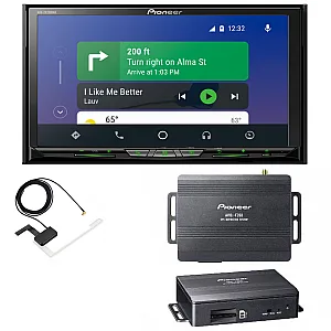 Pioneer Wireless Apple CarPlay Android Auto DAB Bluetooth Stereo With Navigation Add-on System