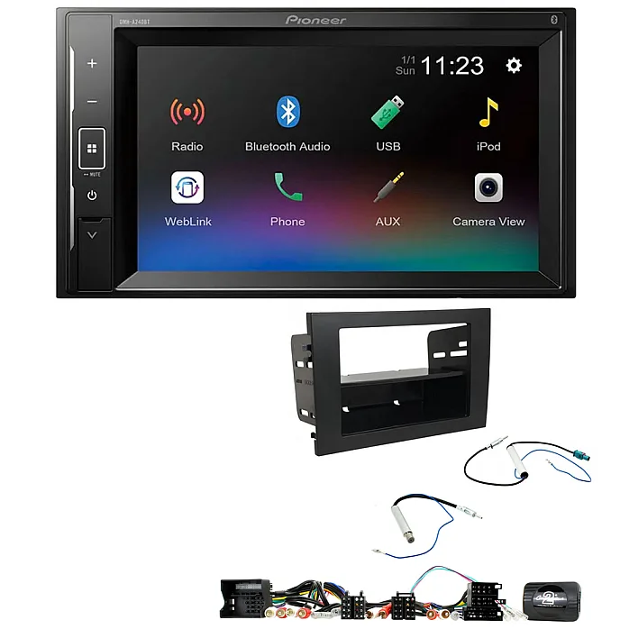 Audi A4 (2001-2008) Pioneer 6.2" Screen Bluetooth iPod iPhone Stereo Upgrade Kit
