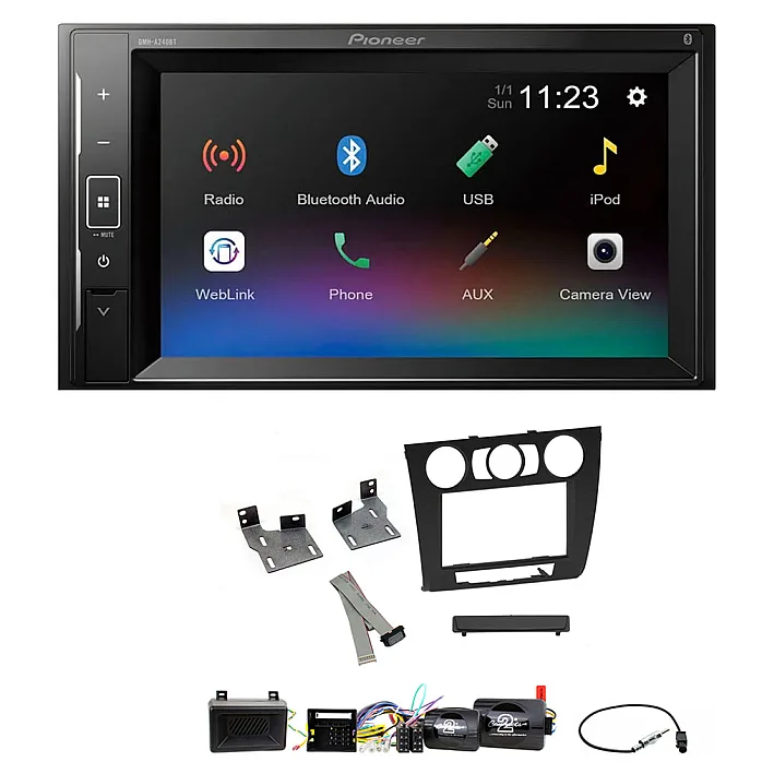 BMW 1 Series 2007 - 2013 Pioneer 6.2" Screen Bluetooth iPod iPhone Stereo Upgrade Kit