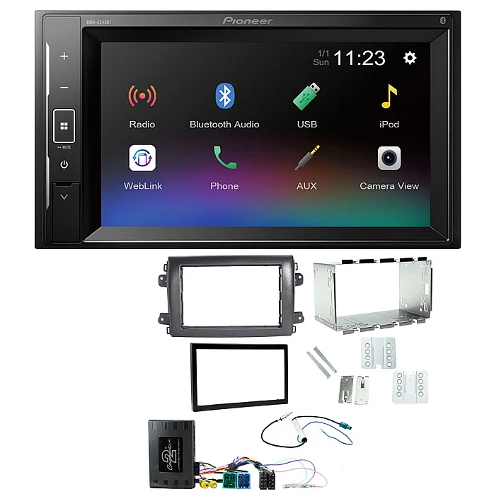 Fiat Ducato 2021 Onwards Pioneer 6.2" Screen Bluetooth iPod iPhone Stereo Upgrade Kit
