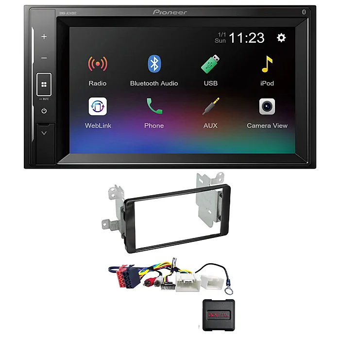 Mitsubishi L200, Triton 2015-2021 Pioneer 6.2" Screen Bluetooth iPod iPhone Stereo Upgrade Kit