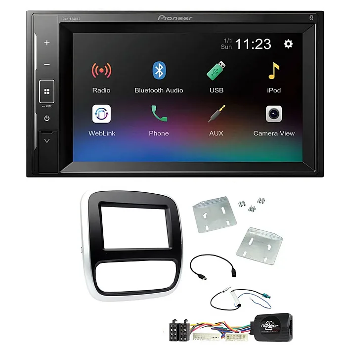 Vauxhall Vivaro Pioneer 6.2" Screen Bluetooth iPod iPhone Stereo Upgrade Kit