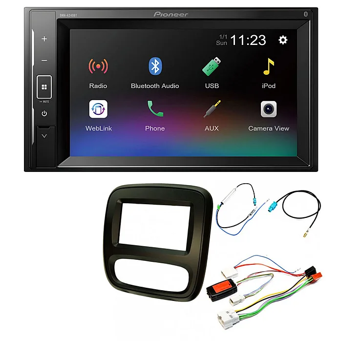 Vauxhall Vivaro 2014 - 2018 Pioneer 6.2" Screen Bluetooth iPod iPhone Stereo Upgrade Kit (NAVIGATION SYSTEMS)