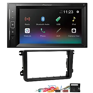 Volkswagen Pioneer 6.2" Screen Bluetooth iPod iPhone Stereo Upgrade Pack