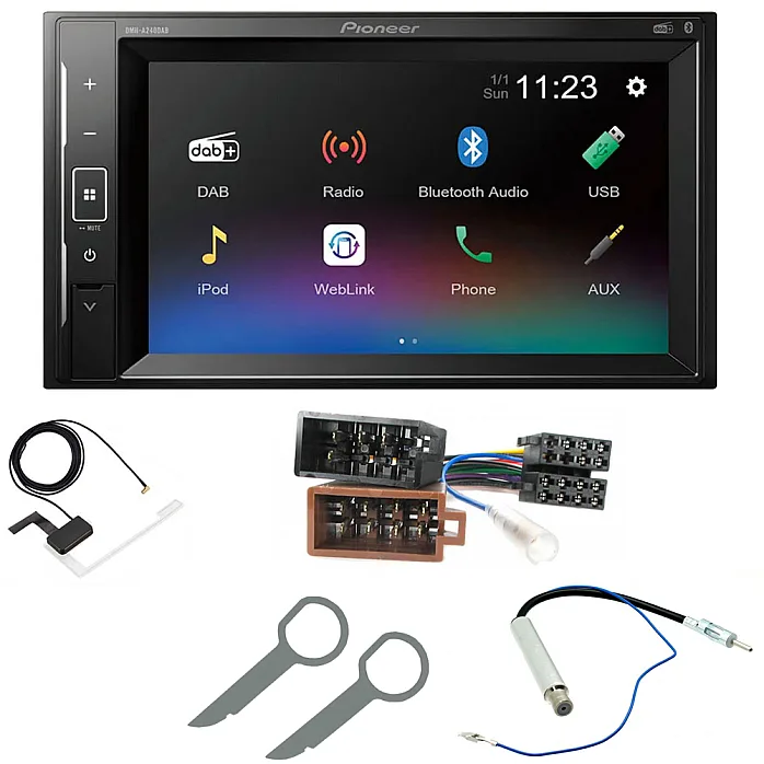 Volkswagen Pioneer DAB Digital Radio 6.2" Screen Bluetooth Stereo Upgrade Kit