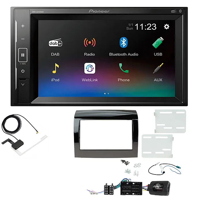 Fiat Ducato 2015-2021 Pioneer DAB Digital Radio, 6.2" Screen iPod iPhone Bluetooth Stereo Upgrade Kit
