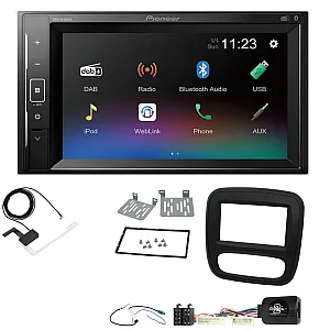 Renault Trafic 2014-2017 Pioneer DAB Digital Radio, 6.2" Screen Bluetooth iPod iPhone Stereo Upgrade Kit
