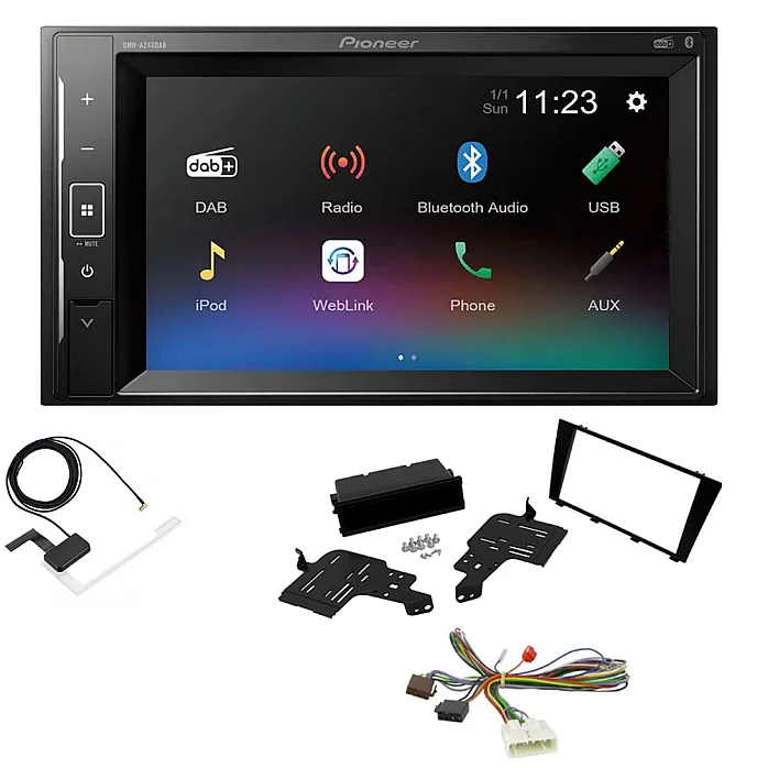 Lexus IS200, IS300 Pioneer DAB Digital Radio, 6.2" Screen Bluetooth Stereo Upgrade Kit