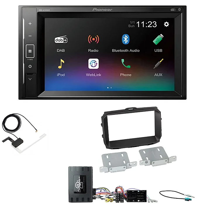 Alfa Romeo Giulietta (2014-2021) Pioneer DAB Digital Radio, 6.2" Screen iPod iPhone Bluetooth Stereo Upgrade Pack