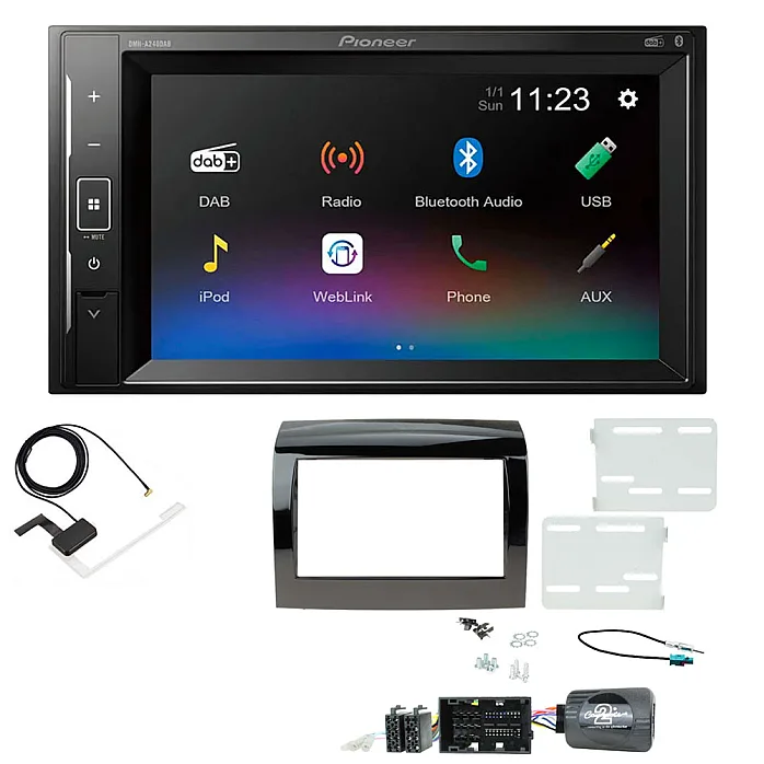 Fiat Ducato 2014-2021 Pioneer DAB Digital Radio, 6.2" Screen iPod iPhone Bluetooth Stereo Upgrade Kit