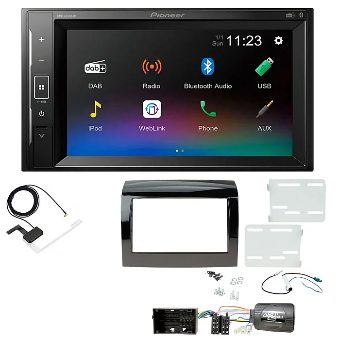 Peugeot Boxer 2014 Onwards Pioneer DAB Digital Radio, 6.2" Screen iPod iPhone Bluetooth Stereo Upgrade Kit