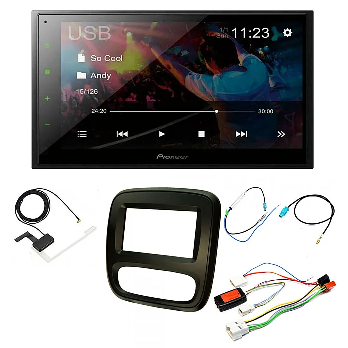 Vauxhall Vivaro 2014 - 2018 Pioneer 6.8" Bluetooth iPod iPhone WebLink USB DAB Radio Upgrade Kit (NAVIGATION SYSTEMS)