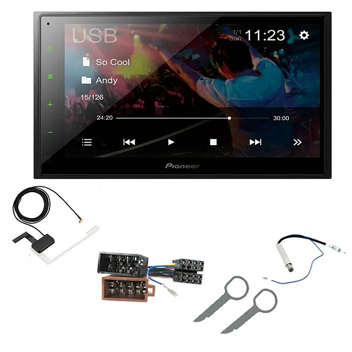 VW Golf, Lupo, Passat Pioneer 6.8" Bluetooth iPod iPhone WebLink USB DAB Radio Upgrade Pack