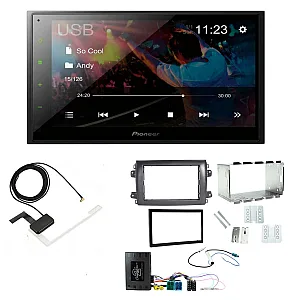 Fiat Ducato 2021 Onwards Black Pioneer 6.8" Screen Bluetooth WebLink USB DAB Radio Upgrade Kit