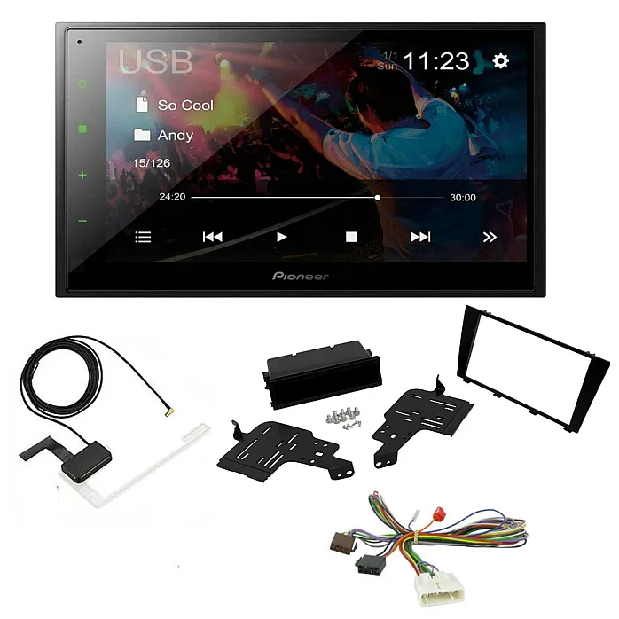 Lexus IS200, IS300 Pioneer 6.8" Screen Bluetooth WebLink USB DAB Radio Upgrade Kit
