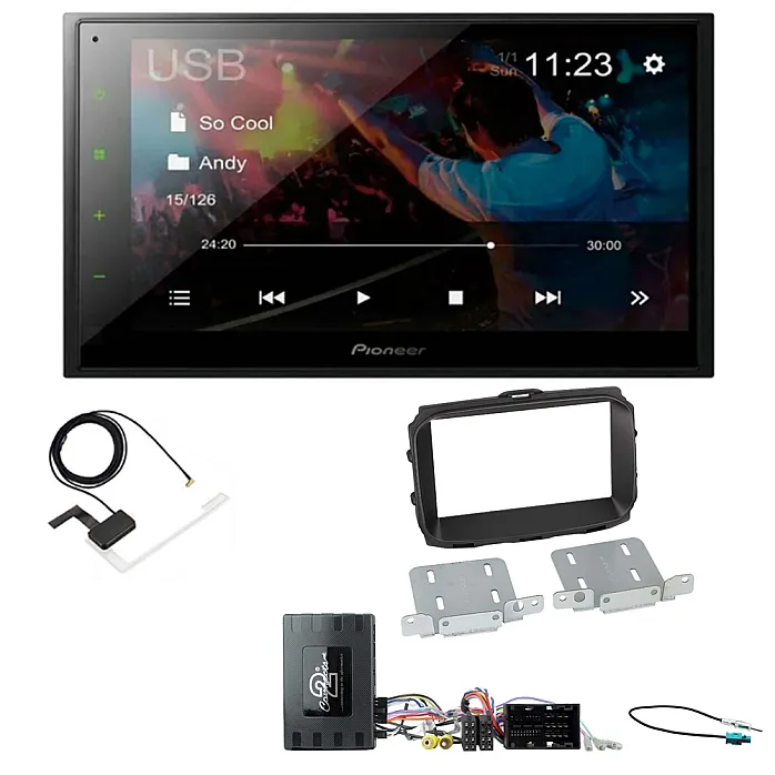 Alfa Romeo Giulietta 2014-2021 Pioneer 6.8" Screen Bluetooth WebLink USB DAB Radio Upgrade Pack