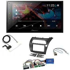Honda Civic (2006 - 2011) Fitting Kit With Pioneer 6.8" Screen Bluetooth iPod iPhone WebLink USB DAB Radio Upgrade Kit