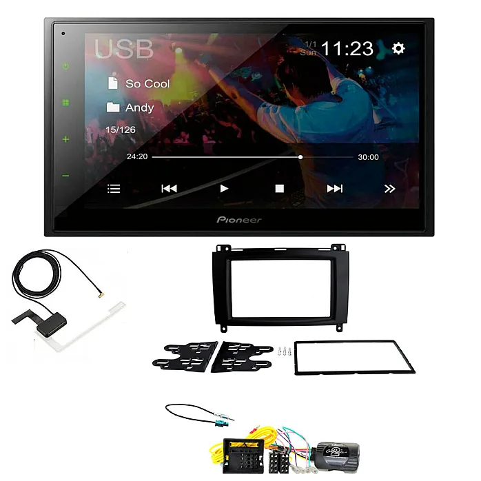 Mercedes Vito (2015-2021) Pioneer 6.8" Screen Bluetooth iPod iPhone WebLink USB DAB Radio Upgrade Kit