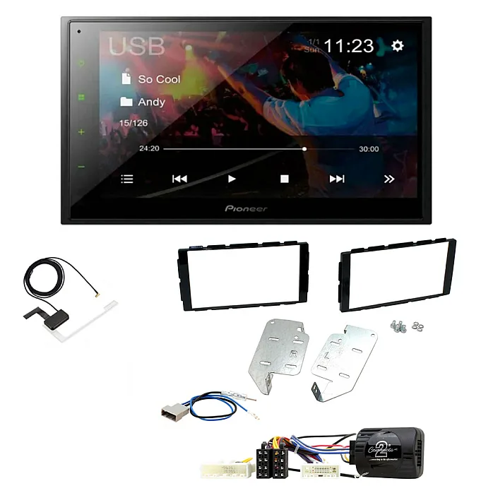 Nissan Juke (2014-2019) Pioneer 6.8" Screen Bluetooth iPod iPhone WebLink USB DAB Radio Upgrade Pack