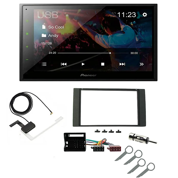 Ford Pioneer 6.8" Screen iPod iPhone Bluetooth WebLink USB DAB Radio Upgrade Kit