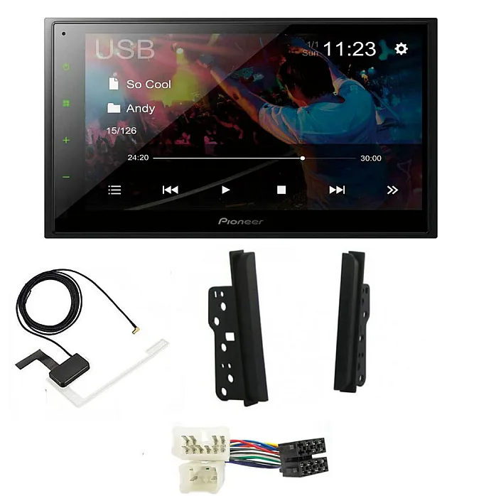 Toyota Pioneer Pioneer 6.8" Bluetooth iPod iPhone WebLink USB DAB Radio Upgrade Kit