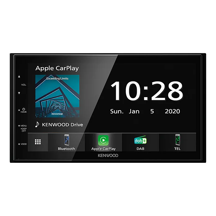 Mazda 2 (3rd Gen) DE Kenwood DMX5020DABS Apple CarPlay DAB Digital Radio Upgrade Kit
