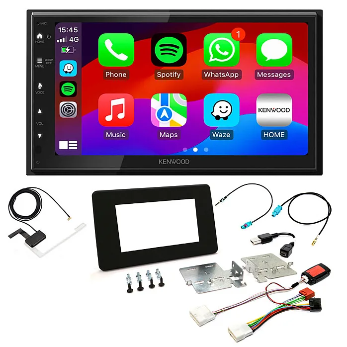 Vauxhall Movano 2020 - 2021 Kenwood Wired Android Auto / CarPlay DAB+ Stereo Upgrade Pack