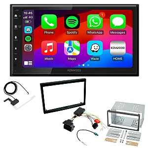 Peugeot Partner II 2008-2018 Kenwood Wired Android Auto / CarPlay DAB+ Stereo Upgrade Pack