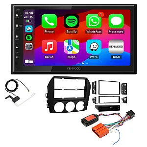 Mazda MX-5 (2005-2009) Kenwood Wired Android Auto / CarPlay DAB+ Stereo Upgrade Pack