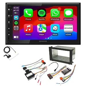 Saab 9-3 2006-2013 Kenwood Wired Android Auto / CarPlay Bluetooth DAB+ Stereo Upgrade Pack