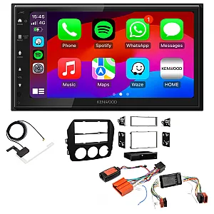 Mazda MX-5 2009-2015 BOSE Audio Kenwood Wired Android Auto / CarPlay Bluetooth DAB+ Stereo Upgrade Pack