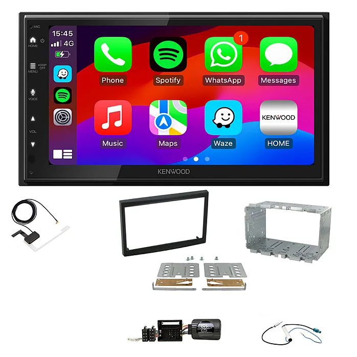 Citroen C2, C3 2005-2009 Kenwood Wired Android Auto / CarPlay Bluetooth DAB+ Stereo Upgrade Pack