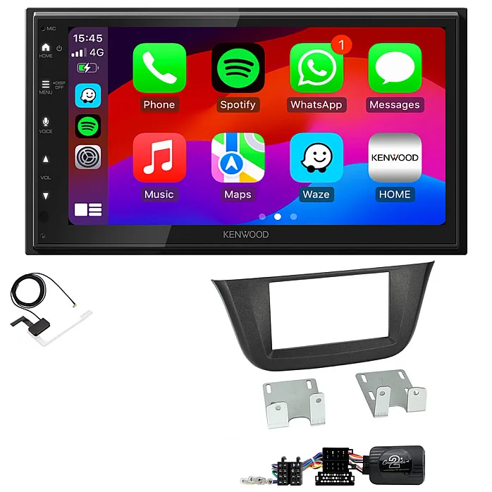 Iveco Daily 2014 - 2021 Kenwood Wired Android Auto / CarPlay Bluetooth DAB+ Stereo Upgrade Pack