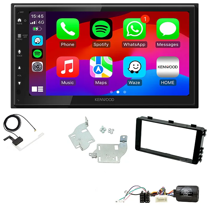 Mitsubishi L200, Outlander Kenwood Wired Android Auto / CarPlay Bluetooth DAB+ Stereo Upgrade Pack