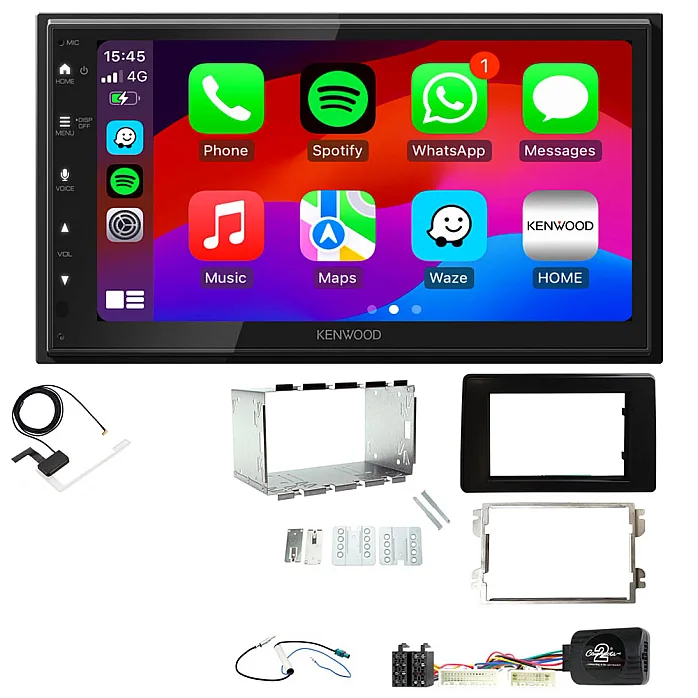 Renault Master 2020> Kenwood Wired Android Auto / CarPlay Bluetooth DAB+ Stereo Upgrade Pack
