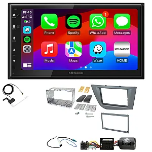 Seat Leon 2005-2012 (Ona Silver) Kenwood Wired Android Auto / CarPlay Bluetooth DAB+ Stereo Upgrade Pack