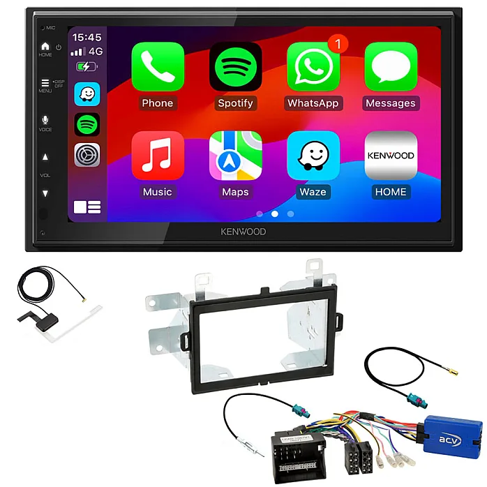 Mercedes Sprinter (2019-2023) Kenwood Wired Android Auto / CarPlay Bluetooth DAB+ Stereo Upgrade Pack