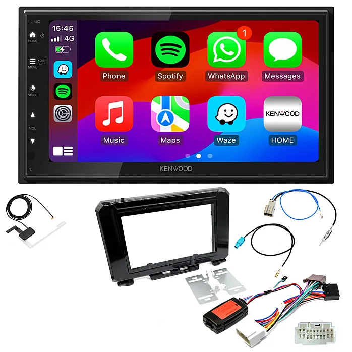 Suzuki Jimny 2018> Kenwood DMX5023DABS Wired Android Auto / CarPlay Bluetooth DAB+ Stereo Upgrade Pack