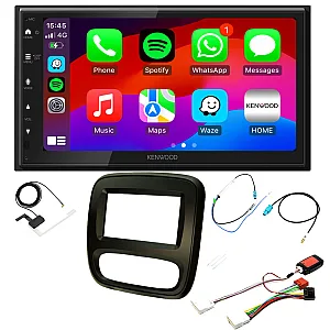 Renault Trafic (2014-2022) Kenwood Wired Android Auto / CarPlay Bluetooth DAB+ Stereo Upgrade Pack (STANDARD RADIO)
