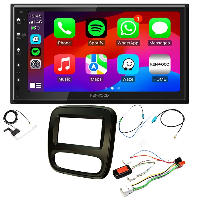 Renault Trafic 2014-2022 Kenwood Wired Android Auto / CarPlay Bluetooth DAB+ Stereo Upgrade Pack (NAVIGATION SYSTEMS)