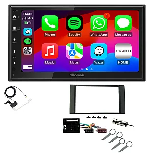 Ford Focus C-Max, S-Max, Galaxy, Transit Connect Kenwood Wired Android Auto / CarPlay DAB+ Stereo Upgrade Pack
