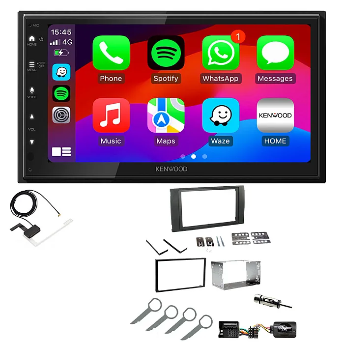 Ford Focus, Fiesta, Transit Kenwood Wired Android Auto / CarPlay Bluetooth DAB+ Stereo Upgrade Pack